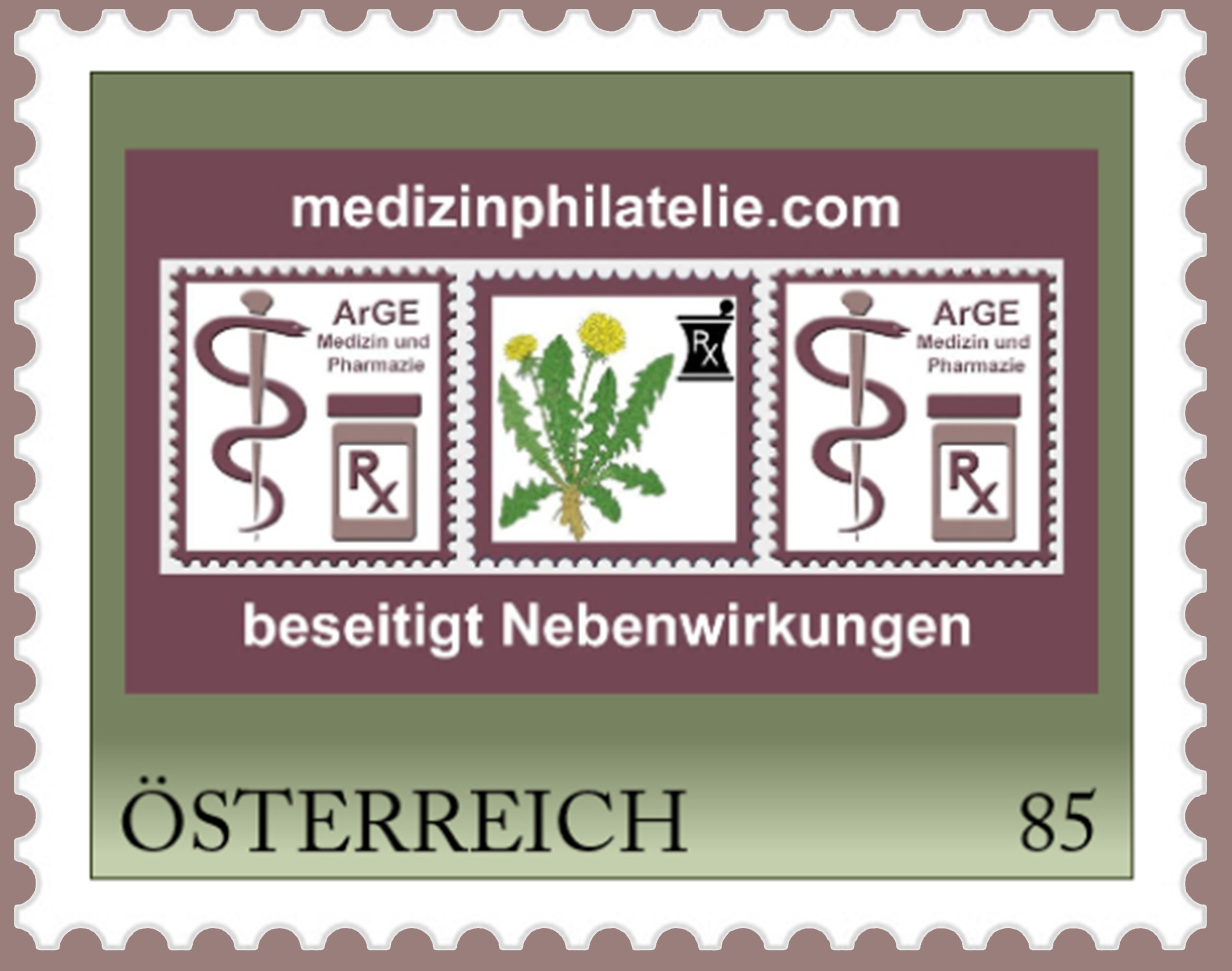 Briefmarke Webseite